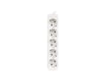 Miniatyrbilde 2 av 5: Lanberg - Flerkoplingslist - AC 230 V - 2500 watt - inngang: power CEE 7/7 - utgangskontakter: 5 (power CEE 7/3) - 3 m kabel - hvit