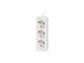 Miniatyrbilde 3 av 5: Lanberg - Flerkoplingslist - 2500 watt - inngang: power CEE 7/7 - utgangskontakter: 3 (power CEE 7/3) - 1.5 m kabel - hvit