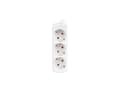 Miniatyrbilde 5 av 5: Lanberg - Flerkoplingslist - 2500 watt - inngang: power CEE 7/7 - utgangskontakter: 3 (power CEE 7/3) - 1.5 m kabel - hvit