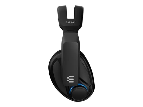 EPOS GSP 300 - Headset - fullstorlek - kabelansluten - 3,5 mm kontakt - ljudisolerande - svart, blå