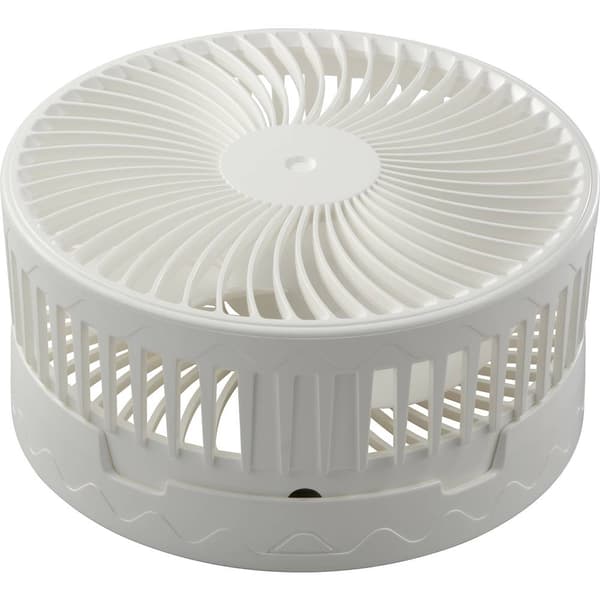 Sygonix USB-fläkt 2.5 W (Ø x H) 197 mm x 975 mm Vit justerbar höjd