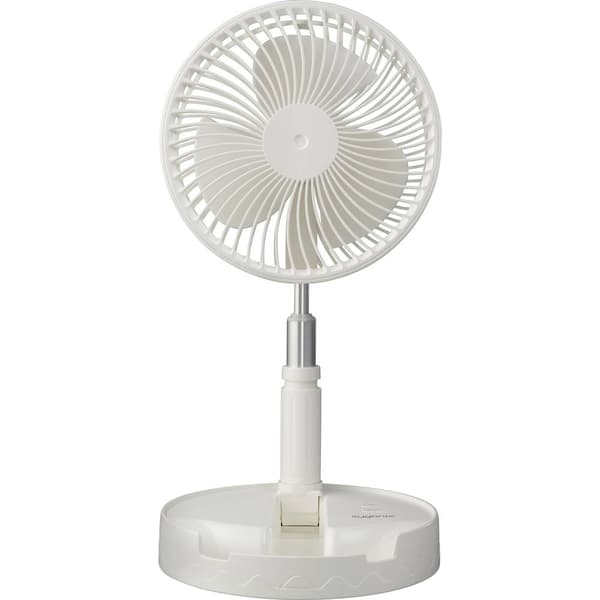Sygonix USB-fläkt 2.5 W (Ø x H) 197 mm x 975 mm Vit justerbar höjd