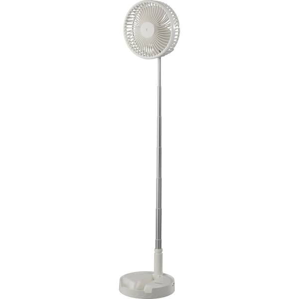 Sygonix USB-fläkt 2.5 W (Ø x H) 197 mm x 975 mm Vit justerbar höjd