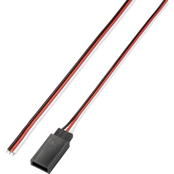 Reely Servo Kabel [1x JR-kontakt - 1x Öppen ände] 30.00 cm 0.14 mm² Platt 10 st
