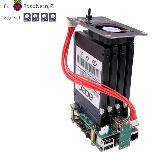 Allnet SATA NAS HAT Top Board Utbyggnadsmodul Passar till: Rock Pi