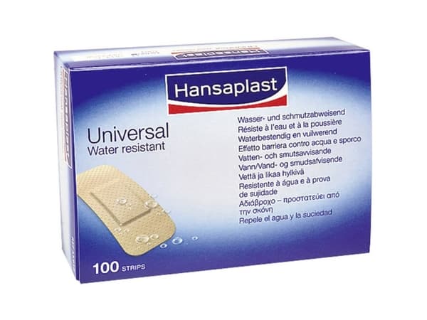 Hansaplast 1009270 Hansaplast UNIVERSAL vandfaste-remsor 3,0 x 7,2 cm 100 st.