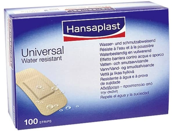 Hansaplast 1009270 Hansaplast UNIVERSAL vandfaste-remsor 3,0 x 7,2 cm 100 st.