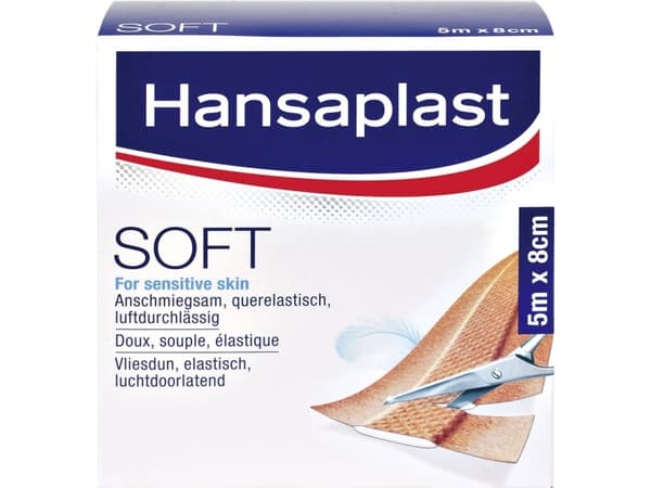 Hansaplast 1556527 Hæfteplaster 5 m x 8 cm