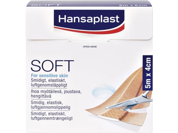 Hansaplast 1556526 Hæfteplaster 5 m x 4 cm