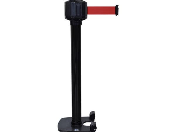 VISO RXLO1050BKRE Afspærringsstolpe m/bånd Selelængde 10 m (Ø x H) 80 mm x 99 cm