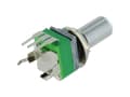 Miniatyrbild 2 av 2: Alpha RD901F-40-15R1-A10K-00D RD901F-40-15R1-A10K-00D Roterande potentiometer Mono 0,05 W 10 kΩ 1 st
