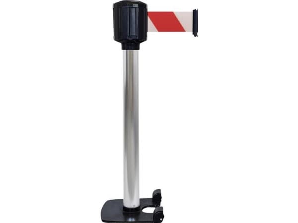 VISO RXLO1100SRRB Afspærringsstolpe m/bånd Selelængde 10 m (Ø x H) 80 mm x 111 cm