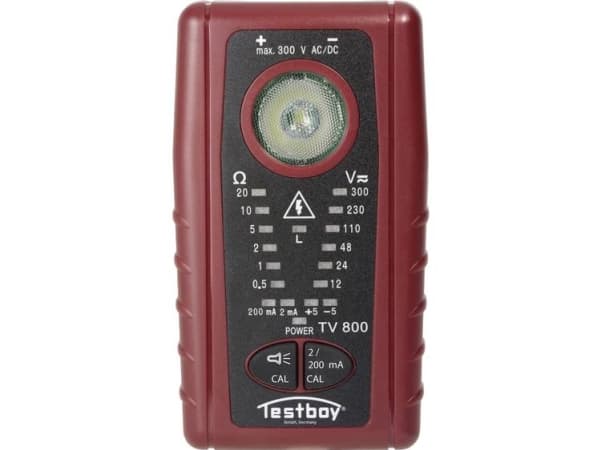 Testboy TV 800 Gennemgangs-kontrolapparat CAT III 300 V Akustik