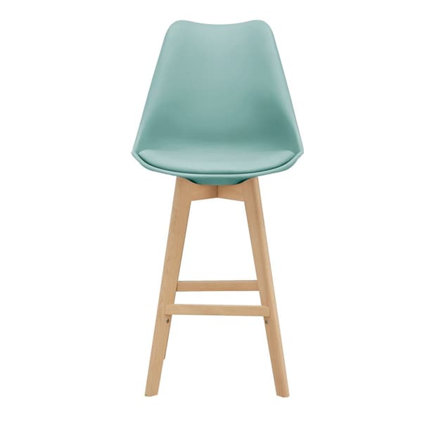 [en.casa] Barstol Lublin set 6-105x48x58cm-bok-PU konstläder-mintfärg