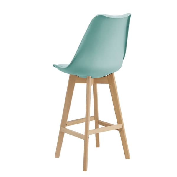 [en.casa] Barstol Lublin set 6-105x48x58cm-bok-PU konstläder-mintfärg