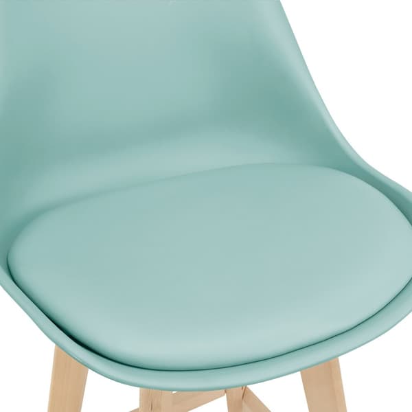 [en.casa] Barstol Lublin set 6-105x48x58cm-bok-PU konstläder-mintfärg