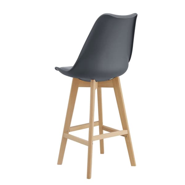 [en.casa] Barstol Lublin set 6-105x48x58cm-bok-PU konstläder-grå