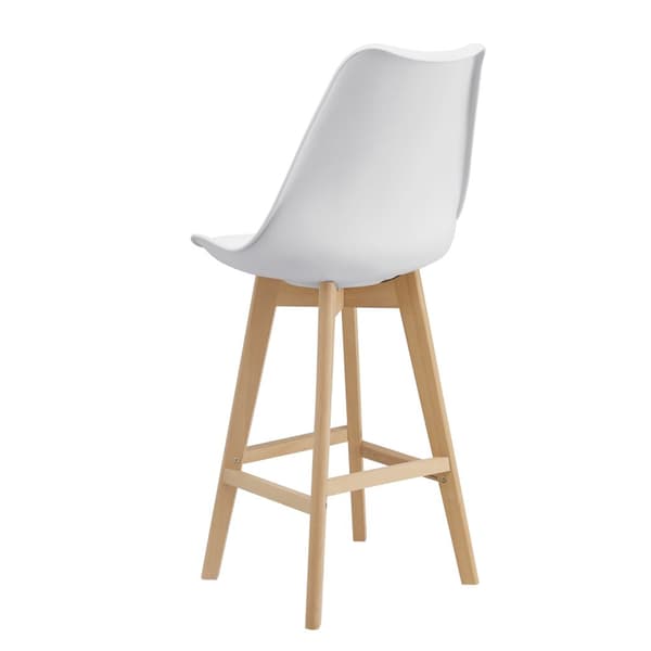 [en.casa] Barstol Lublin set 6-105x48x58cm-bok-PU konstläder-vit