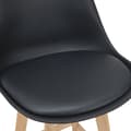 Miniatyrbild 6 av 7: [en.casa] Barstol Lublin set 6-105x48x58cm-bok-PU konstläder-svart