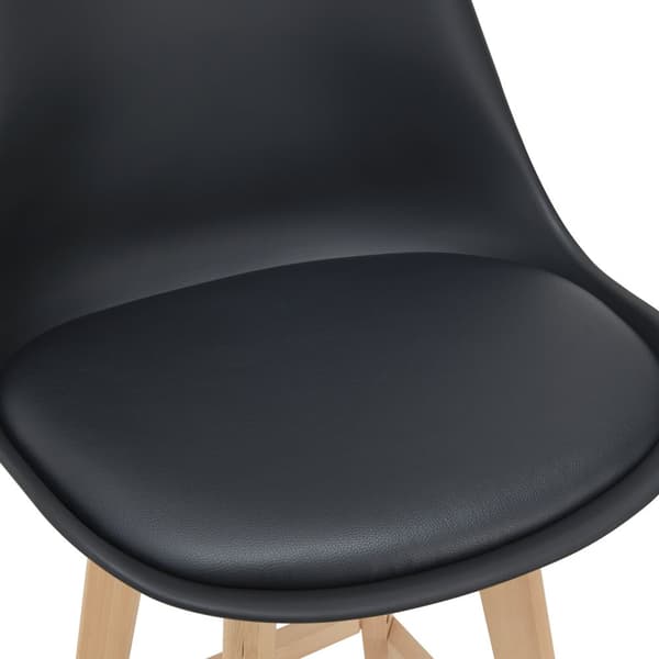 [en.casa] Barstol Lublin set 6-105x48x58cm-bok-PU konstläder-svart