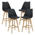 Miniatyrbild 1 av 7: [en.casa] Barstol Lublin set 6-105x48x58cm-bok-PU konstläder-svart