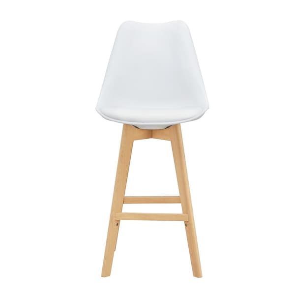 [en.casa] Barstol Lublin set 4-105x48x58cm-bok-PU konstläder-vit