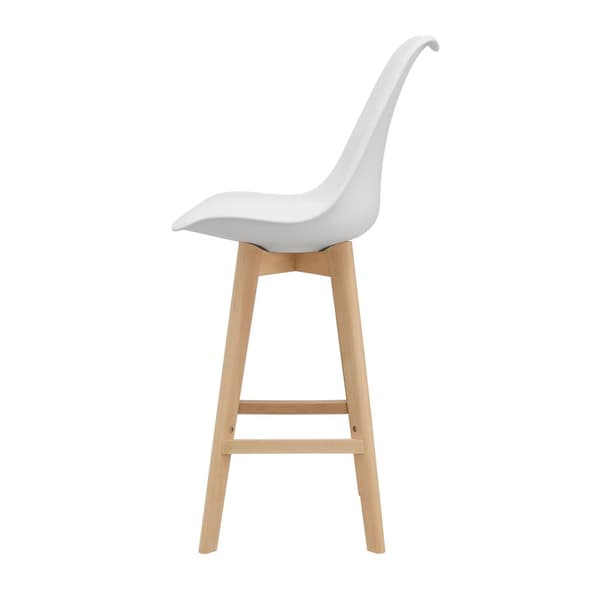 [en.casa] Barstol Lublin set 4-105x48x58cm-bok-PU konstläder-vit