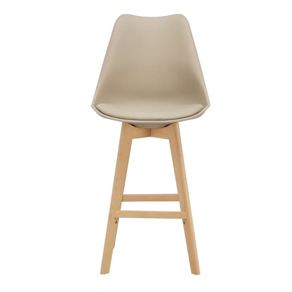 [en.casa] Barstol Lublin set 4-105x48x58cm-bok-PU konstläder-beige