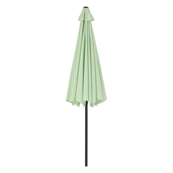 [casa.pro] Parasoll Sonn-trädgårdsparasoll-balkongparasoll-300x230cm-pulverlackerat stål-vattenavvisande polyester-pastellgrön