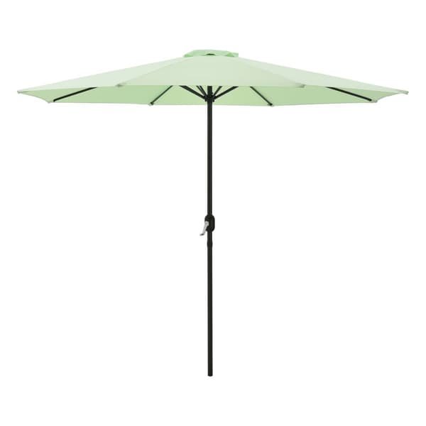 [casa.pro] Parasoll Sonn-trädgårdsparasoll-balkongparasoll-300x230cm-pulverlackerat stål-vattenavvisande polyester-pastellgrön