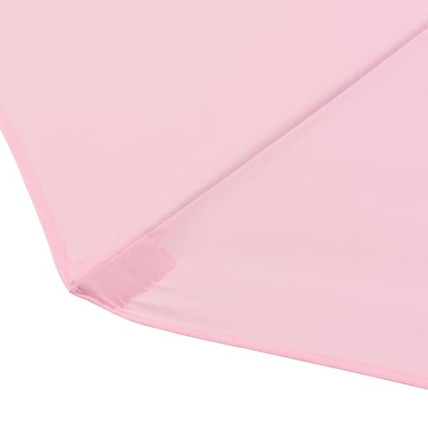 [casa.pro] Parasoll Sonn-trädgårdsparasoll-balkongparasoll-300x230cm-pulverlackerat stål-vattenavvisande polyester-pastellrosa