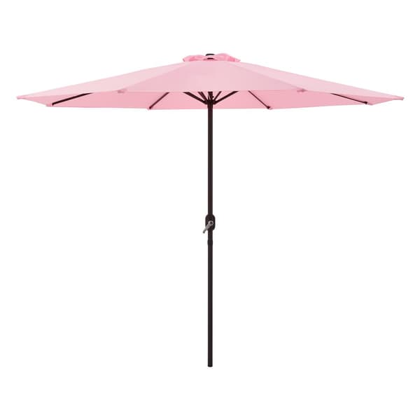 [casa.pro] Parasoll Sonn-trädgårdsparasoll-balkongparasoll-300x230cm-pulverlackerat stål-vattenavvisande polyester-pastellrosa