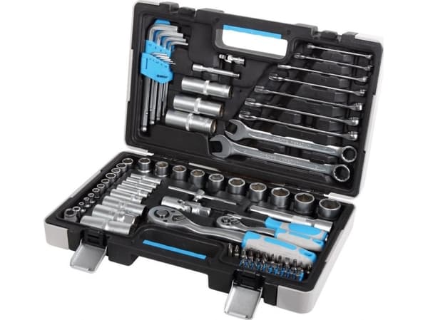 Mega Set 91 pcs 1/2 &quot;1/4&quot; sockets, bits, crv wrenches