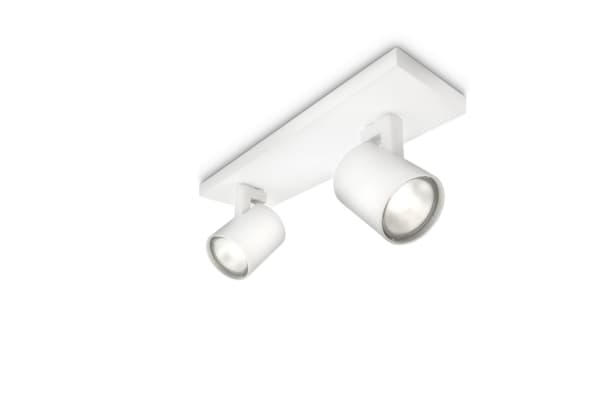 Philips myLiving Runner tak-/väggspotlight 2 x, Skena för spotlight, GU10, 2 lampor, LED, 220-240 V, Vit Vit