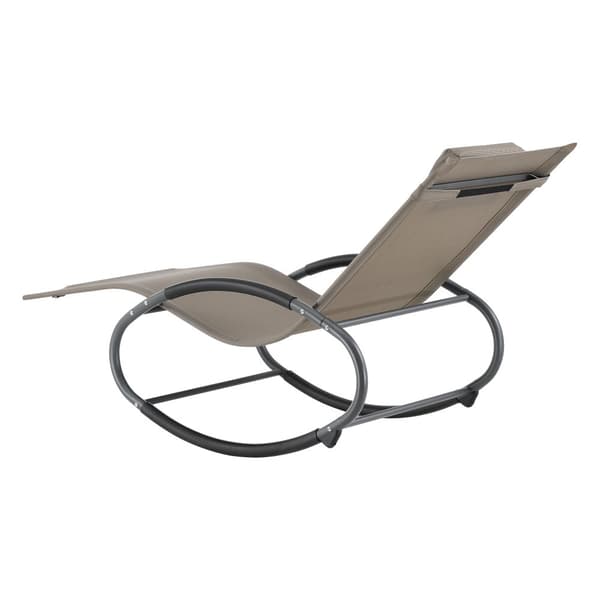 [en.casa] Trädgårdsgungstol Almaluez-hammockande solstol-gungande solstol-solstolsgunga-153x63x80,5cm-stål-textil-max.120kg-med huvudkudde-beige