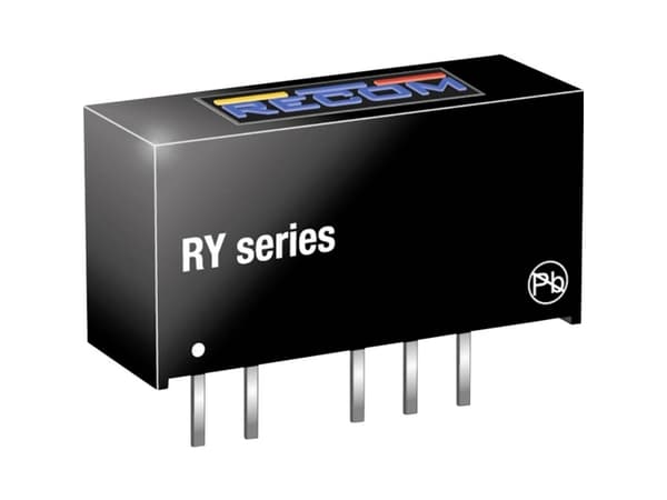 RECOM RY-0505S DC/DC-muunnin, tulostus 5 V/DC 5 V/DC 5 V/DC 200 mA 1 W Lähtöjen määrä: 1 x