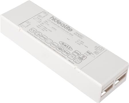 LED-Dimtrafo DALI/PUSH 24V 30W. For dæmpning af LEDstrip enkeltfarve via Push (230v) eller DALI.