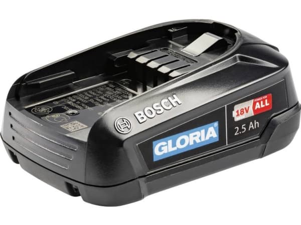 Gloria Haus und Garten 2.5 Ah Bosch Akku 729101.0000 Työkaluakku 18 V 2.5 Ah Lithium