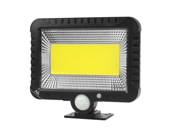 Solar LED-spotlight med bevegelsesdetektor Maclean MCE438, IP44, 5W, 400lm, 6000K, litiumbatteri 1300 mAh, 5,5 V DC