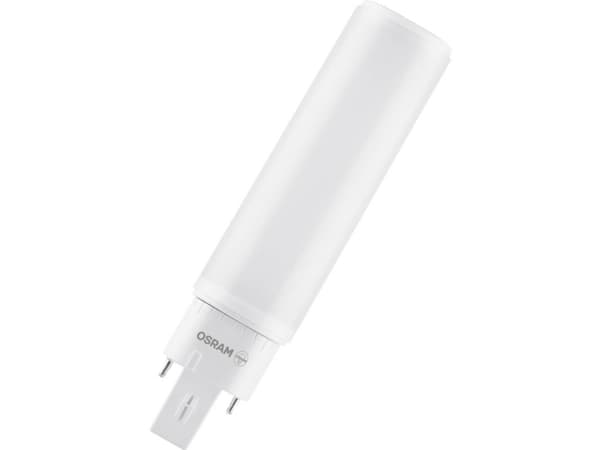 OSRAM DULUX - LED-glödlampa - form: tubulär - glaserad finish - G24q-1 - 6 W (motsvarande 13 W) - klass E - svalt vitt ljus - 4000 K