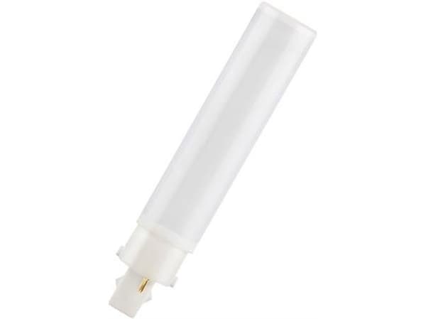 OSRAM DULUX D - LED-lyspære - form: tubulær - mattslipt finish - G24d-2 - 7 W (ekvivalent 18 W) - klasse E - kjølilg hvitt lys - 4000 K