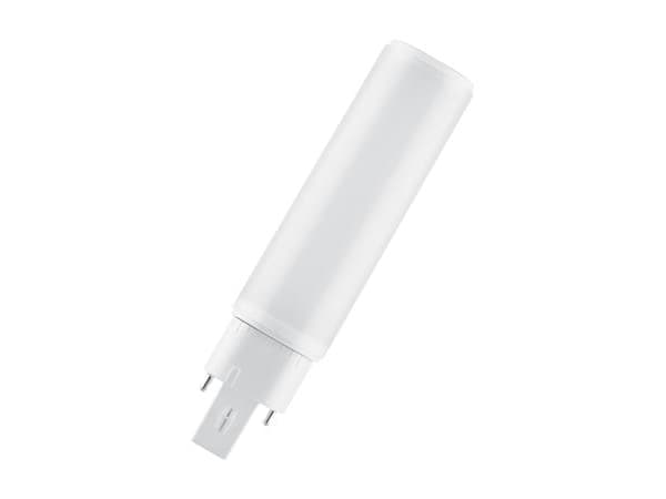 OSRAM DULUX - LED-glödlampa - form: tubulär - glaserad finish - G24q-2 - 7 W (motsvarande 18 W) - klass E - svalt vitt ljus - 4000 K