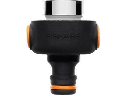 Fiskars 1027062, Slangekontakt, Metall, Svart, Oransje, Sølv