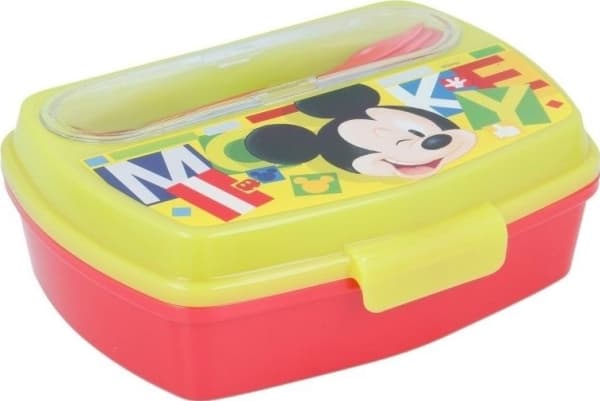 Disney Mikke Mus - Universell matboks med et sett med bestikk