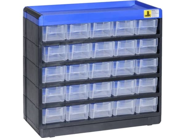 Allit 464620 Magasin til smådele VarioPlus Pro 29/50 (B x K x T) 300 x 285 x 135 mm Sort, Blå 1 stk