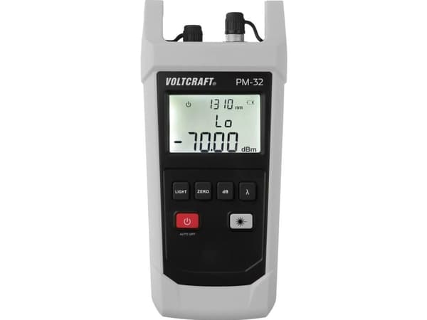 Lasikuidun testauslaite VC-11499080 VOLTCRAFT PM-32