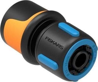 Fiskars 1027072, Slangekontakt, 1/2", Hunkjønn/Hunkjønn, Sort, Blå, Gult