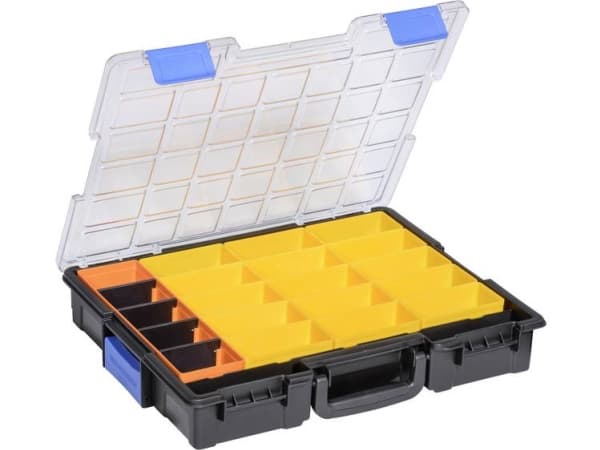 Allit EuroPlus Pro K44/21 Lajittelulaatikko (L x S x K) 355 x 440 x 76 mm Lokeroiden lukumäärä: 21 Sisältö 1 kpl