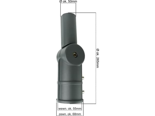 GTV Justerbar adapter for LED gatestolpelykter 100W SA2 GTV 0864