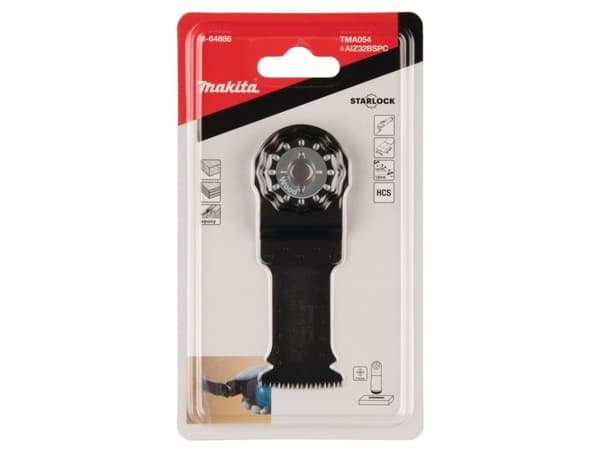 Makita TMA054 - Multiverktøysblad - for tre, løvtre, epoksy, high chromium steel (HCS) - Starlock - bredde: 32 mm - for Makita DTM51Z